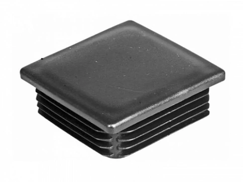 Заглушка для труб квадратная 30х30 мм черная, 50 шт. фото 5