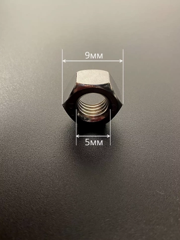 Гайка оцинкованная М5 DIN 934 шестигранная 10 шт. фото 2