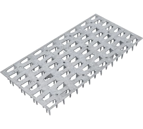 Пластина гвоздевая 96х200х1,2х14 мм, оцинкованная фото 1