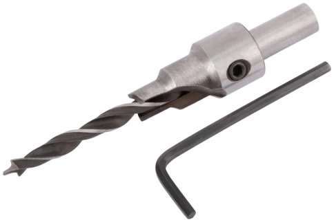 Сверло для меб.стяжек с зенкером 5/9.5 мм для стяжки 7х50 фото 1
