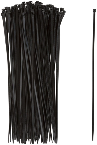 Хомуты пластиковые черные 200х5,0 мм 100 шт. Premium фото 1