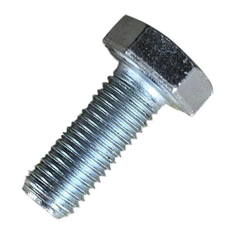 Болт М12х1,25х25 мм, класс прочности 10.9 DIN 961, полная резьба, оцинкованный фото 1