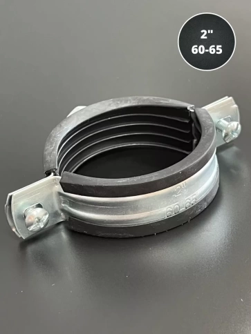 Хомут сантехнический d 2 М8 60-65 PREMIUM , 5 шт. фото 2