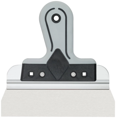 Шпатель фасадный Профи, нержавеющая сталь, прорезиненная ручка 200 мм фото 1