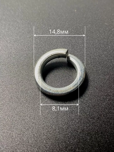 Шайба гровер пружинная нержавеющая М8 DIN127, 50 шт. фото 2