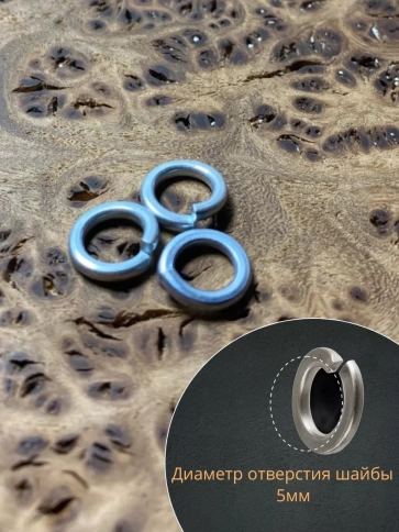 Шайба гровер пружинная оцинкованная М5 DIN127, 10 шт. фото 4