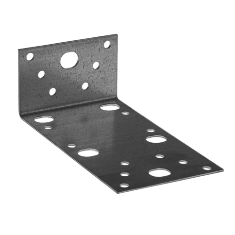 Крепежный ассиметричный уголок 155х55х90 мм, оцинкованный фото 1