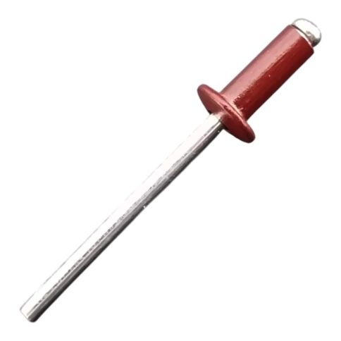 Заклепка вытяжная комбинированная 3,2х8 мм RAL3011 ярко-красный фото 1