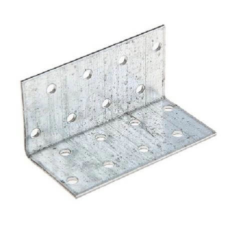 Крепежный равносторонний уголок 80х80х80 мм, оцинкованный фото 1