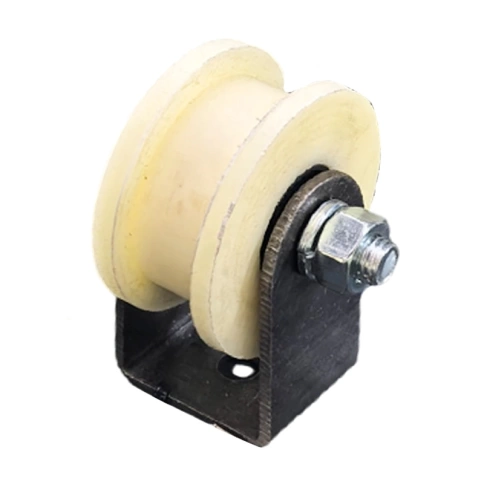 Ролик d70 мм Р2712М на малой платформе под угол шириной 35 мм, капролон фото 1