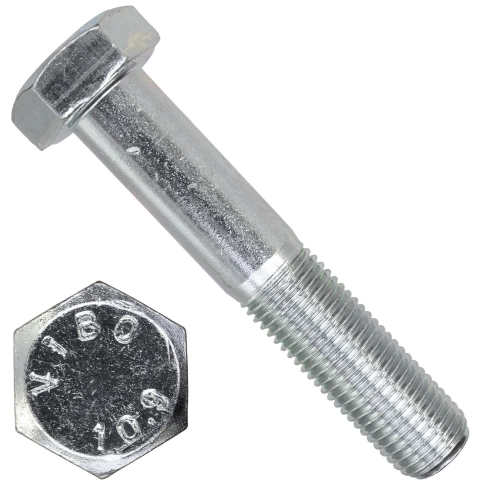 Болт М16х1,5х45 мм, класс прочности 10.9 DIN 960, неполная резьба, оцинкованный фото 1