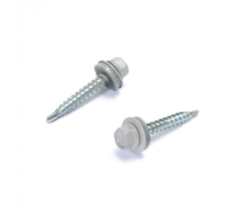 Саморез кровельный, сигнально-серый RAL7004 фото 1
