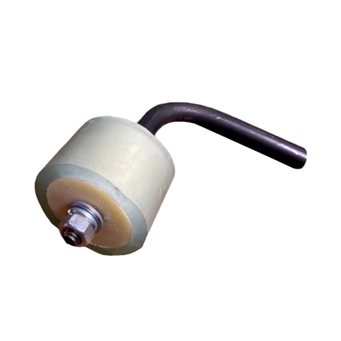 Ролик d47 мм Р1001 поддерживающий атмосферостойкий гнутый, капролон, силикон фото 1