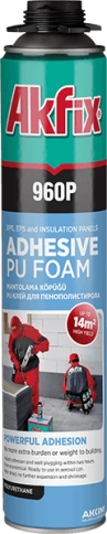 Пена-клей профессиональная всесезонная Akfix 960P, 800 мл фото 1