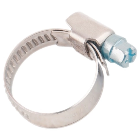 Хомуты металлические, станд.болт.крепл.160-180/9 мм Сибртех, оцинкованная сталь W1 фото 1