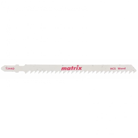 Полотна для эл.лобзика по дереву, 110х4 мм T344D HСS 3шт Matrix фото 1