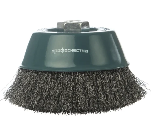Щетка для УШМ №3 "чашка" гофрированная 90мм М14х2RPM8500 S0,3 Профоснастка Мастер фото 1