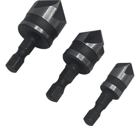 Набор зенкеров по дереву 12-16-19 мм  3 шт фото 1