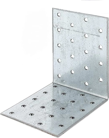 Крепежный уголок 90х90х40 мм, оцинкованный фото 2
