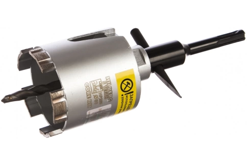 Коронка по бетону, алмазная, Hilberg Laser Five Teeht 68 мм фото 1