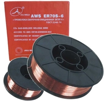 Проволока для сварки углеродных сталей ER 70S-6 d.1,2 D200 5кг фото 1