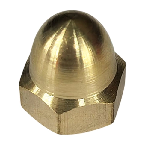 Гайка колпачковая М6 DIN 1587, латунная фото 1