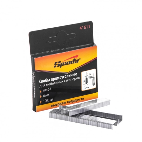 Скобы для степлера мебельного тип 53 1000 шт Sparta фото 3