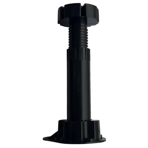 Ножка опора 120х150 мм регулируемая мебельная круглая пластмассовая фото 2