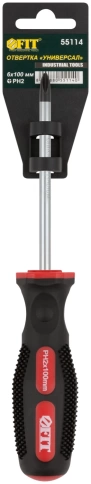 Отвертка Универсал, CrV сталь, прорезин.ручка, Профи РН2 фото 3