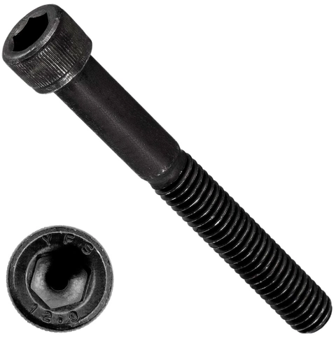 Винт высокопрочный ПР М3х22 мм к.п.12.9 черный DIN912, 20 шт. фото 5