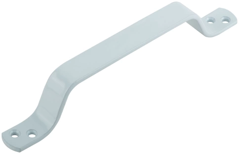 Ручка скоба плоская белая фото 3