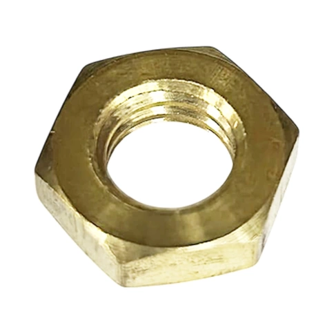 Гайка М2,5 DIN 934, латунная фото 2