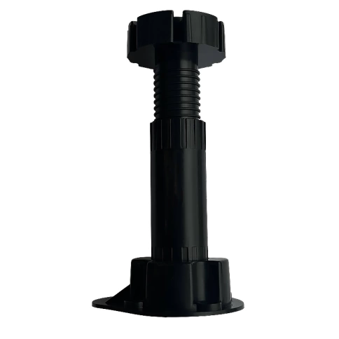 Ножка опора 95х130 мм регулируемая мебельная круглая пластмассовая фото 2