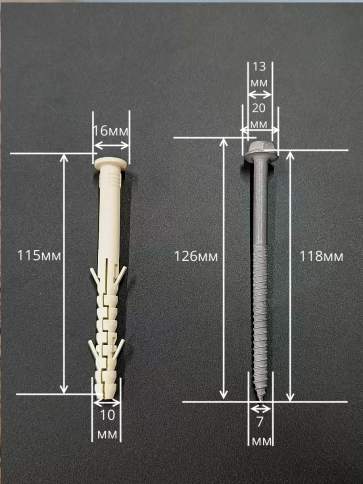 Анкер фасадный 10x115, SORMAT S-UF 10 шт. фото 2