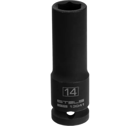 Головка ударная удлиненная 6-гранная 14 мм CrMo 1/2 Stels фото 1