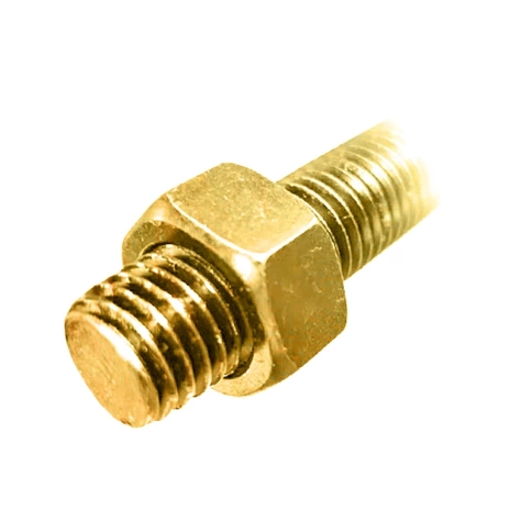 Шпилька резьбовая М3х1000 мм DIN 975, полная резьба, латунная фото 2