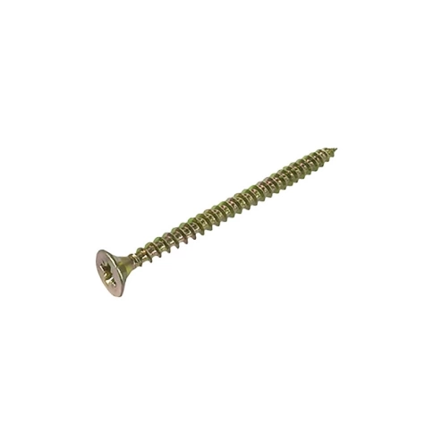 Шуруп для дерева потай 4,0х70 мм, желтый цинк фото 1