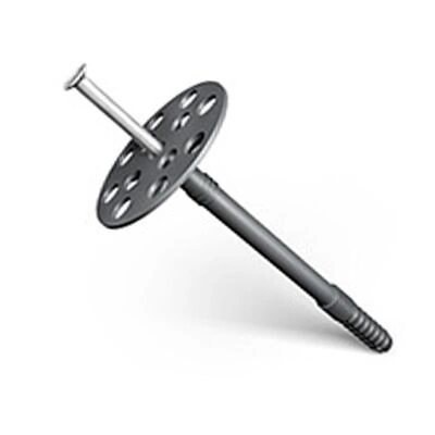 Дюбель для изоляции IZM 10х180 с металлическим гвоздём, 100 шт. фото 1