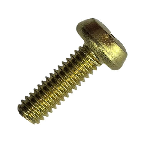 Винт с полукруглой головкой 3,0х12 мм DIN 7985, полная резьба, латунный фото 1