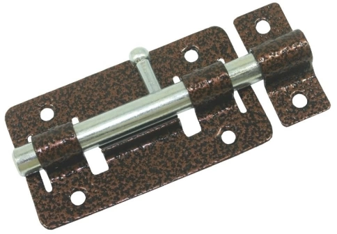 Задвижка дверная ЗД-01 медь Металлист фото 1