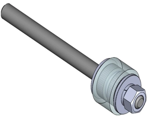 Ролик поддерживающий прямой Р1006, с подшипником 100, 2 шт фото 5