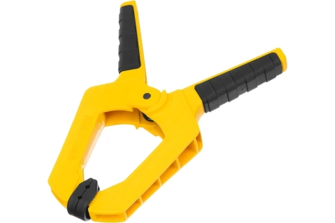 Струбцина клещеобразная усилен, двухкомп.рук 100х80 мм Denzel фото 1