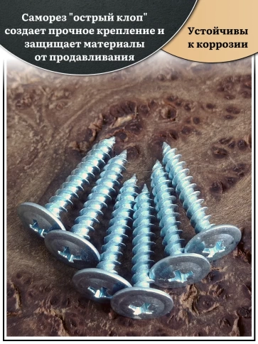 Саморез с прессшайбой острый, 4,2х25 ОЦ (Россия) 50 шт фото 3