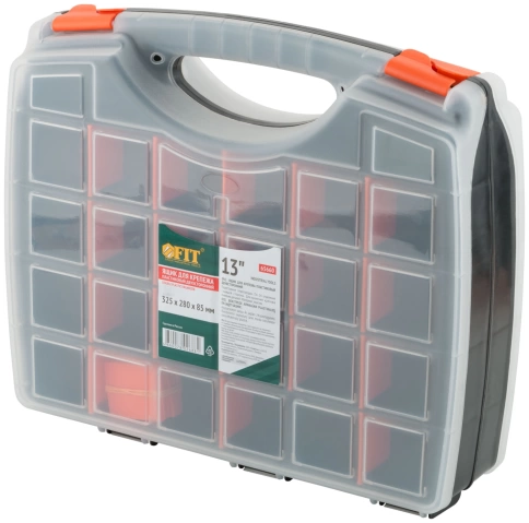 Ящик для крепежа (органайзер) двухсторонний 13" (325х280х85 мм) фото 1