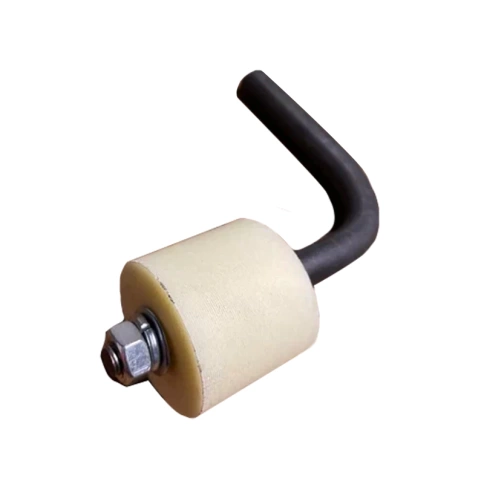 Ролик d40 мм поддерживающий гнутый Р1003, капролон фото 1