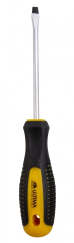 Отвертка Ultima SL5x38 мм, CrV, двухкомпонентная рукоятка anti slip фото 1