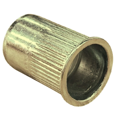 Заклепка с внутренней резьбой, уменьшенный бортик М10х1,5х21 мм, желтый цинк фото 1