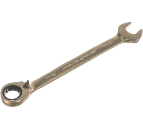 Ключ комбинированный трещоточный с переключателем 19 мм фото 1