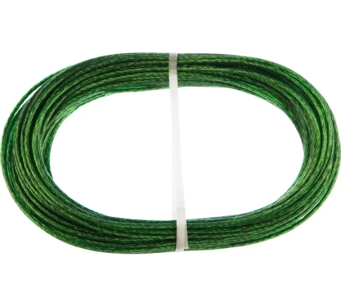 Трос металлополимерный зелен.ПР-2,5 (толщ.2,5мм, кат 20м.п.) Сибртех фото 1