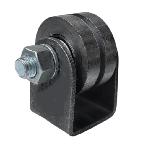 Ролик d50 мм Р3510 на платформе под трубу 10*10, металл фото 2